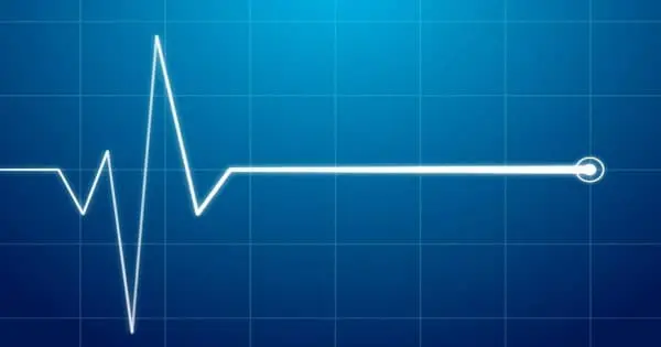 موجات تخطيط كهربية القلب على شاشة رقمية